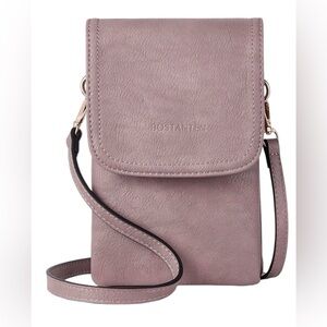 BOSTANTEN Leather Small Crossbody Bag Cell Phone Bag with Adjustable Strap